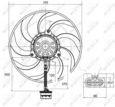 NRF 47373 - VENTILADOR VW POLO 1.2 02-0X0X0