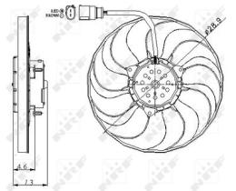 NRF 47381 - VENTILADOR AUDI A3 03-0X0X0