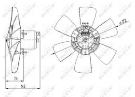 NRF 47390 - VENTILADOR VW GOLF 1.3 84-0X0X0