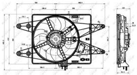 NRF 47430 - VENTILADOR FIAT DOBLO 1.9D 01-0X0X0