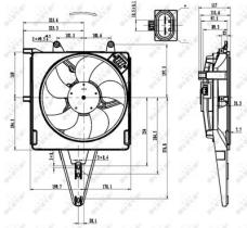 NRF 47431 - VENTILADOR FIAT PALIO 1.2 97-0X0X0