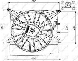 NRF 47461 - VENTILADOR VOLVO XC90 2.4D 02-0X0X0