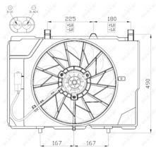 NRF 47466 - VENTILADOR MERCEDES C-SERIES 1.8 94