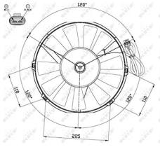 NRF 47467 - VENTILADOR OPEL CORSA 1.0 93-0X0X0