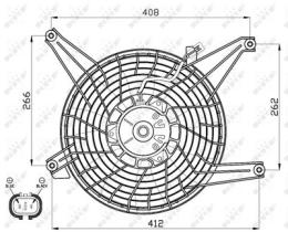 NRF 47468 - VENTILADOR MITSUBISHI PAJERO 3.2D 0