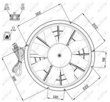 NRF 47470 - VENTILADOR VOLVO 850 91-0X0X0