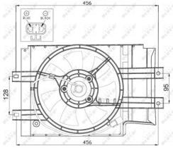 NRF 47472 - VENTILADOR NISSAN MICRA 1.0 93-0X0X