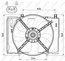 NRF 47473 - VENTILADOR CHRYSLER CROSSFIRE 3.2 0