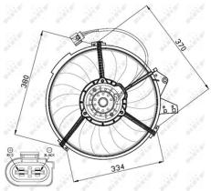 NRF 47474 - VENTILADOR AUDI A2 1.4 00-0X0X0