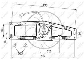 NRF 47476 - VENTILADOR RENAULT TWINGO 1.2 93-0X