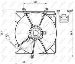 NRF 47479 - VENTILADOR TOYOTA AVENSIS 1.6 98-0X