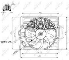 NRF 47481 - VENTILADOR BMW 7 2.8 94-0X0X0