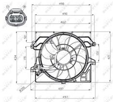 NRF 47482 - VENTILADOR HYUNDAI VELOSTER 1.6 11-