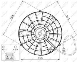 NRF 47483 - VENTILADOR OPEL CORSA 1.0 93-0X0X0