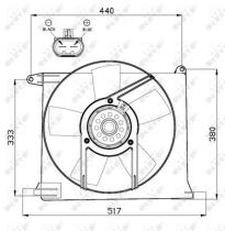 NRF 47484 - VENTILADOR OPEL CALIBRA 2.0 90-0X0X