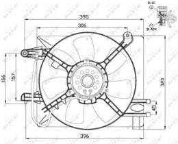 NRF 47486 - VENTILADOR DAEWOO MATIZ 0.8 98-0X0X