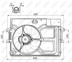 NRF 47490 - VENTILADOR FORD ESCORT 1.8D 91-0X0X