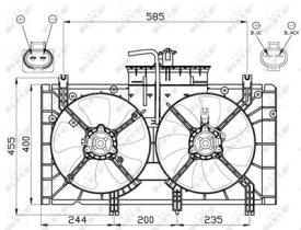 NRF 47493 - VENTILADOR MAZDA 6 2.0 03-0X0X0