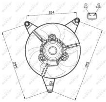 NRF 47498 - VENTILADOR FIAT PANDA 0.9 81-0X0X0