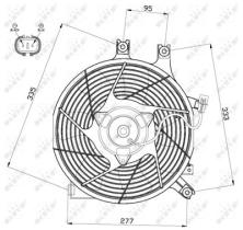 NRF 47500 - VENTILADOR MITSUBISHI SHOGUN 2.5D 9