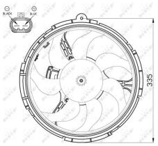 NRF 47505 - VENTILADOR FIAT STILO 1.6 02-0X0X0