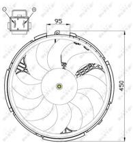 NRF 47506 - VENTILADOR FIAT STILO 1.9D 02-0X0X0