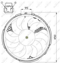 NRF 47507 - VENTILADOR FIAT STILO 1.9D 02-0X0X0