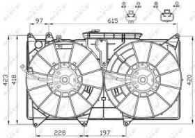 NRF 47511 - VENTILADOR LEXUS IS 3.0 99-0X0X0