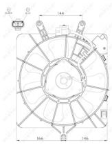 NRF 47512 - VENTILADOR HONDA JAZZ 1.4 02-0X0X0