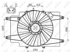 NRF 47513 - VENTILADOR ALFA ROMEO 147 1.6 01-0X