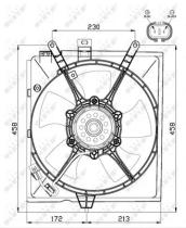 NRF 47516 - VENTILADOR VOLVO S40 96-0X0X0