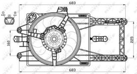 NRF 47521 - VENTILADOR LANCIA YPSILON 1.2 96-0X