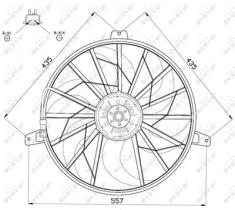 NRF 47524 - VENTILADOR JEEP GRAND CHEROKEE 4.7