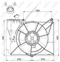 NRF 47530 - VENTILADOR TOYOTA RAV 4 2.0D 00-0X0