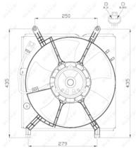 NRF 47534 - VENTILADOR TOYOTA RAV 4 2.0D 00-0X0