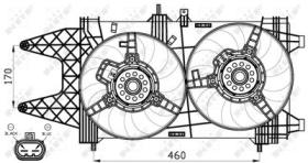 NRF 47542 - VENTILADOR FIAT PUNTO 1.9D 00-0X0X0