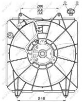 NRF 47545 - VENTILADOR HONDA CIVIC 1.8 06-0X0X0