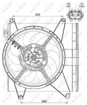 NRF 47547 - VENTILADOR HYUNDAI ATOS 1.1 98-0X0X