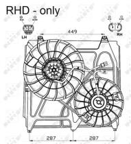 NRF 47549 - VENTILADOR KIA SORENTO 3.5 03-0X0X0