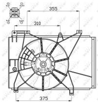 NRF 47551 - VENTILADOR MAZDA 2 1.3 08-0X0X0