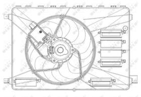 NRF 47626 - VENTILADOR FORD S-MAX 2.0D 06-0X0X0