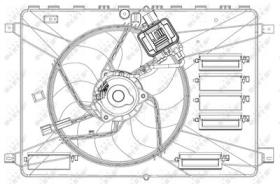 NRF 47627 - VENTILADOR LAND ROVER FREELANDER 2.