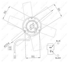 NRF 47657 - VENTILADOR PEUGEOT 205 1.8D 83-0X0X