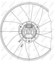 NRF 47660 - VENTILADOR VW GOLF 1.6 92-0X0X0