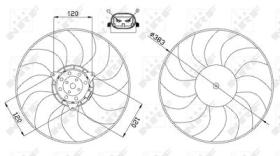 NRF 47666 - VENTILADOR RENAULT CLIO 1.6 98-0X0X