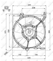 NRF 47670 - VENTILADOR NISSAN ALMERA 1.4 96-0X0