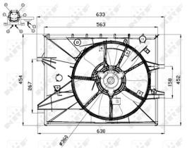 NRF 47671 - VENTILADOR MAZDA MX5 1.8 06-0X0X0