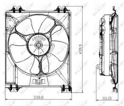 NRF 47677 - VENTILADOR FIAT SEDICI 1.9D 06-0X0X