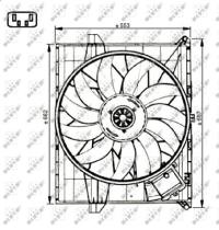 NRF 47731 - VENTILADOR MERCEDES ML-SERIES 3.0D