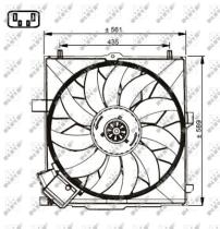 NRF 47732 - VENTILADOR MERCEDES G-SERIES 5.5 90